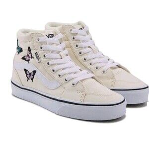 Vans  Filmore  Butterfly Print Canvas High Top Sneakers Women’s size 6.5 New Sk8